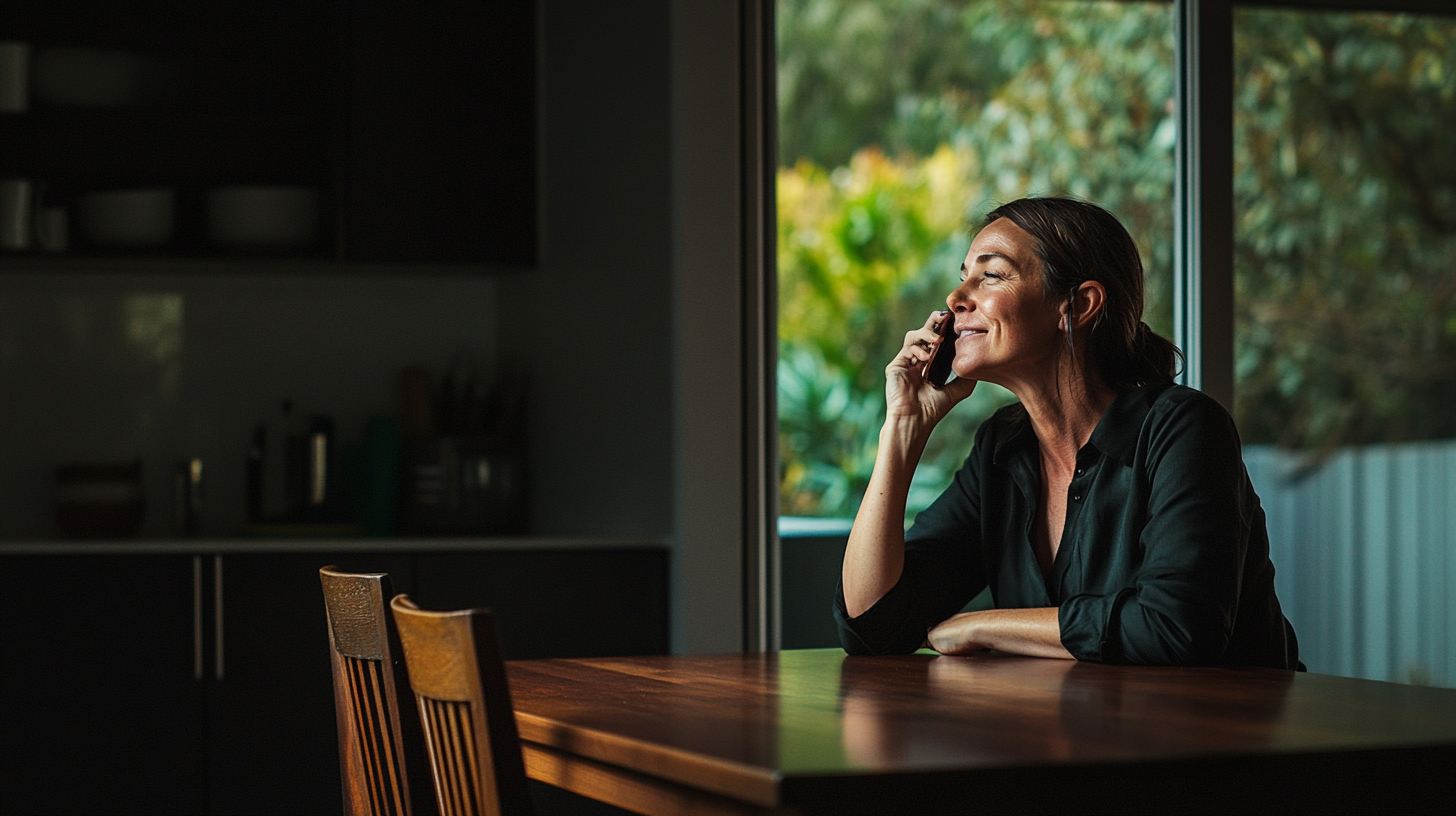 A family staying connected with a loved one in prison through Prisoncall